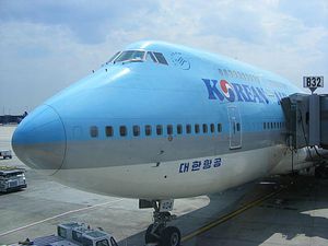 A Korean Air Boeing 747