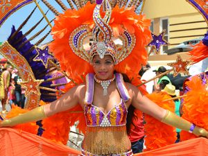 Carnival participant in Aruba