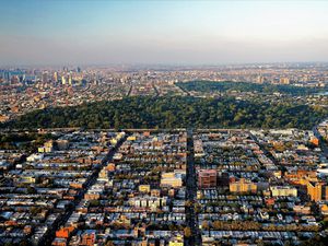 Brooklyn New York with Fort Greene in distance