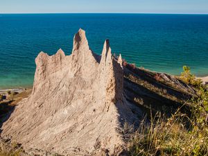 Chimney Bluffs State Park on Lake Ontario in Western New York