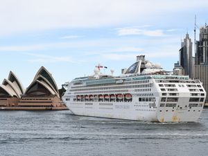 Cruise Ship Departs Sydney As Government Recommends Australians Reconsider Travel