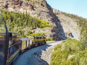 Alaska Railroad going through Denali