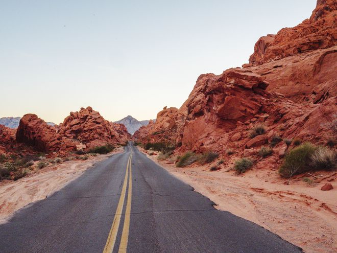 Mouse' Tank road in Valley of Fire State Park