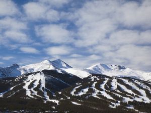 Scenics view of Ten Mile Mountain Range, Breckenridge, Colorado, USA