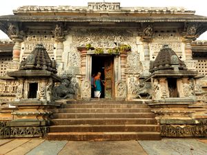 magnificent temple of Hoysala Architecture in Belur Karnataka.