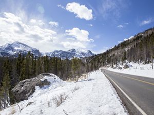 Bear Lake Road in Rocky Mountain National Park, Colorado