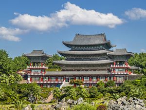 One of South Korea's many vibrant Buddhist temples