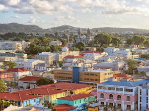 Landscape of Antigua, St John's, Caribbean