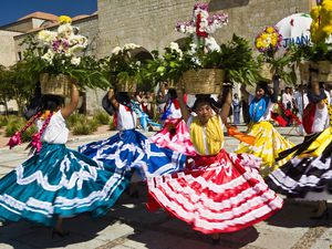 Guelaguetza dancers in Oaxaca