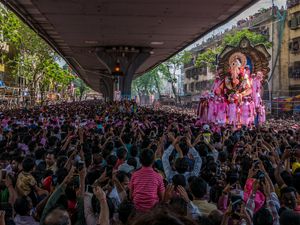 Ganesh festival in Mumbai.
