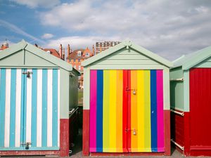 Hove Beach Huts in Brighton & Hove, England