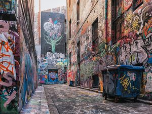 Graffiti alleyways