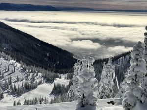 Skiing Views at Whitefish Mountain Resort