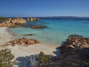 Italy, Sardinia, La Maddalena, Arcipelago di La Maddalena National Park, Spiaggia Budelli