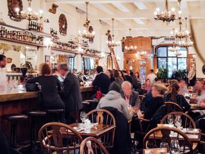 Montreal's best bars include downtown bistros and brasseries like Taverne Square Dominion