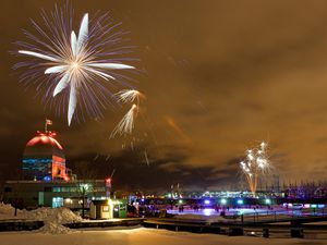 Montreal New Year's Eve 2015-2016 events include fireworks in the Old Port.