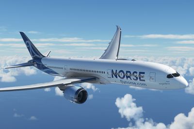 A Norse Atlantic Airways in the sky