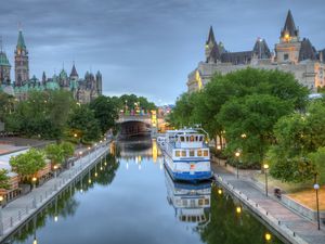 Parliament Hill on the Rideau Canal
