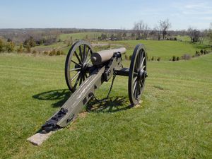A cannon at Perryville Battlefield State Historic Site in Kentucky