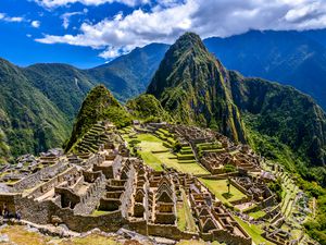 Ruins of Machu Picchu, Inca Trail, Andes, Peru