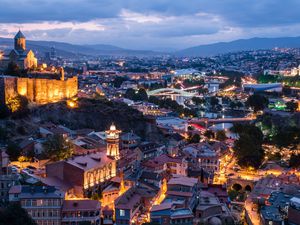 Tbilisi (Republic of Georgia) at dusk