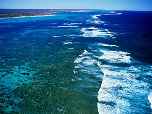 The Azure waters of Ningaloo Reef, Ningaloo Marine Park, Western Australia.