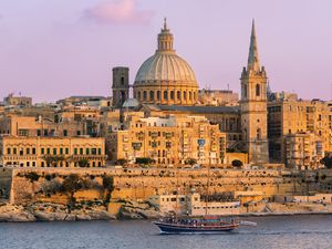 Valletta, Malta at sunset